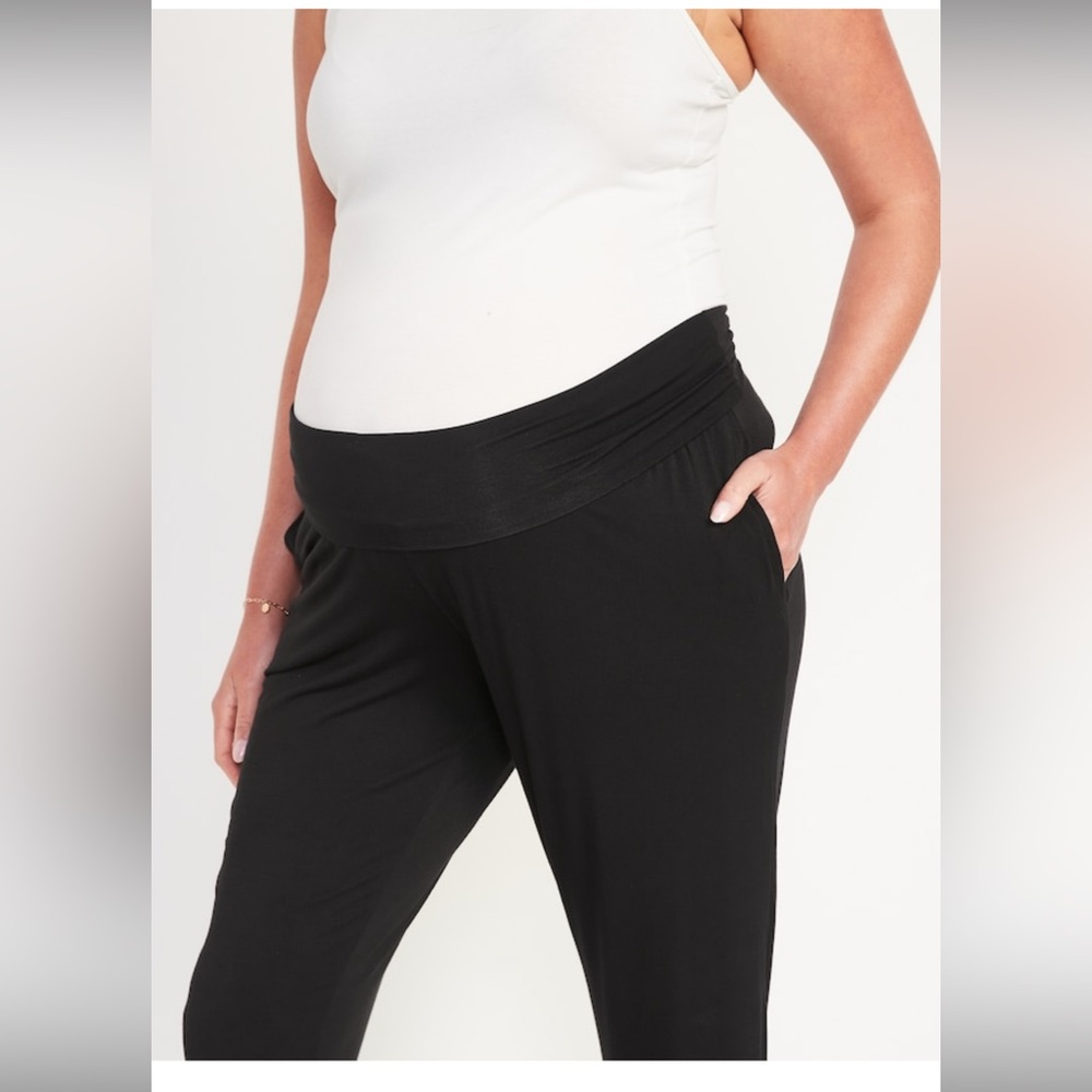 Old Navy XXL Maternity Rollover Waist Ultra Soft Sunday Sleep Jogger Pants NWT